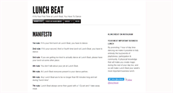 Desktop Screenshot of lunchbeat.org