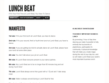 Tablet Screenshot of lunchbeat.org